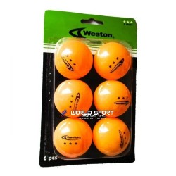 Pelotas De Ping Pong Marca Weston Naranja