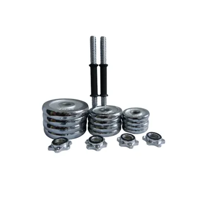 KIT MANCUERNAS CROMADAS 20KG