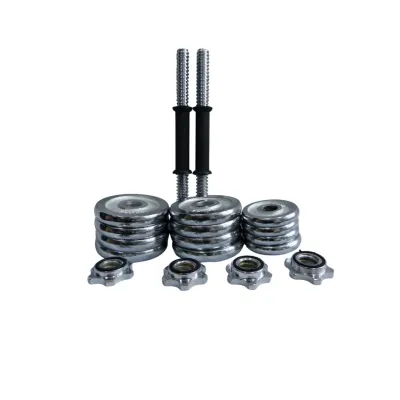 KIT MANCUERNAS CROMADAS 15KG