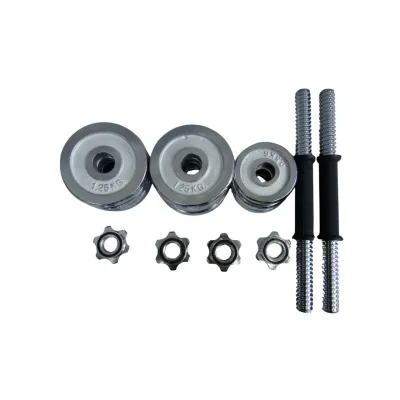 KIT MANCUERNAS CROMADAS 15KG