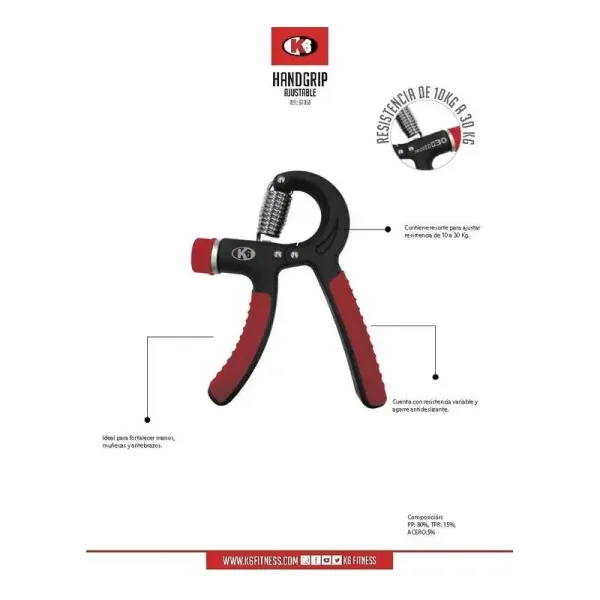 HAND GRIP K6 AJUSTABLE