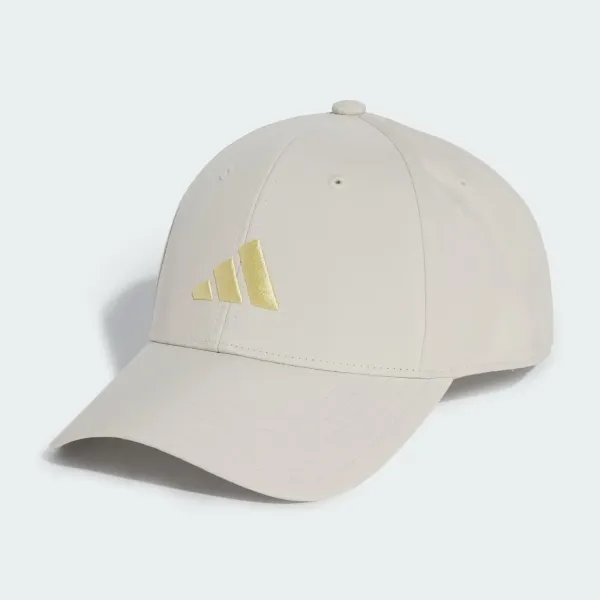 GORRA ADIDAS BEIGE LOGO BORDADO