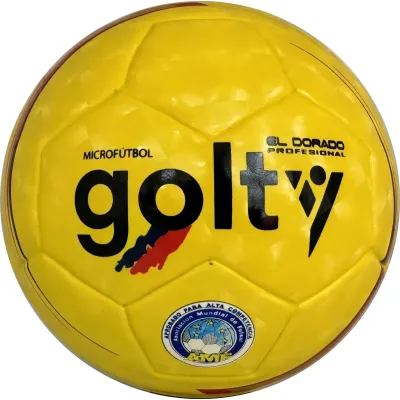 BALON  MICROFUTBOL PROFESIONAL GOLTY DORADO
