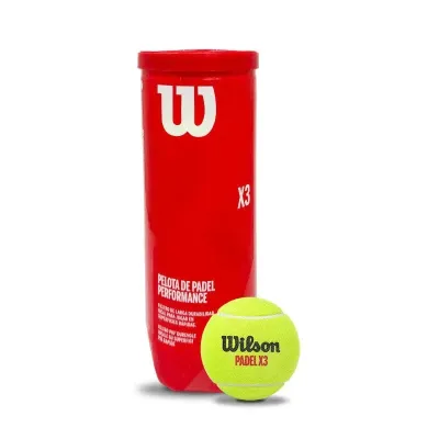 TARRO DE PELOTAS PADEL WILSON X3