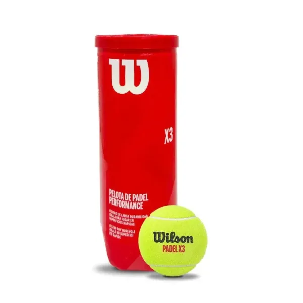 TARRO DE PELOTAS PADEL WILSON X3