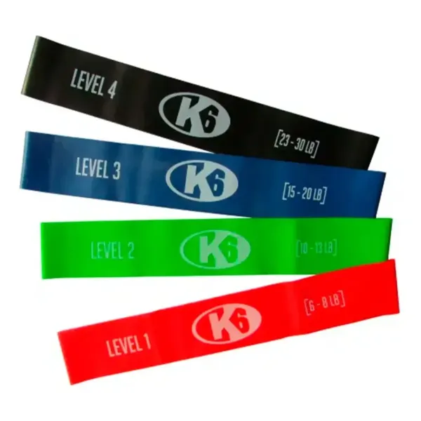 SET DE BANDAS CERRADAS DE RESISTENCIA CON TEXTURA  K6