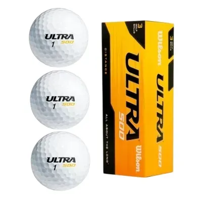 Bola de Golf Wilson Ultra 500 Distance x3